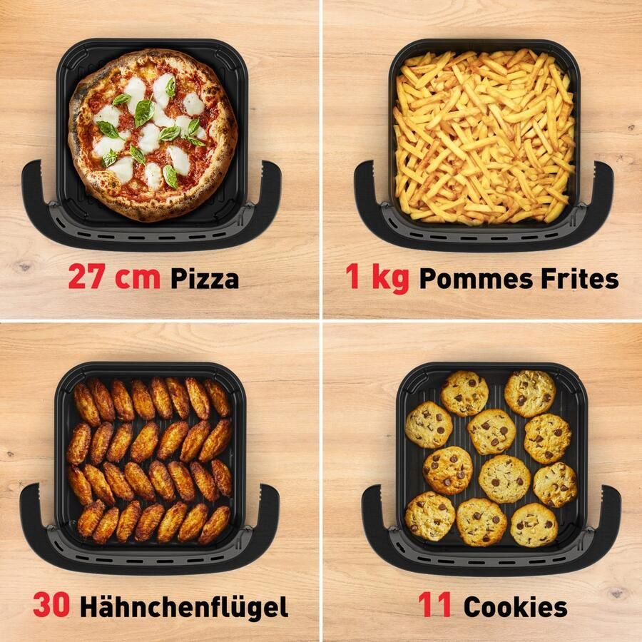 Tefal Airfryer FW4018 Easy Fry XL Surface met pizzabakfunctie Extra-Crisp-technologie bespaart tijd en energie kijkvenster FW4018 - Foto 1