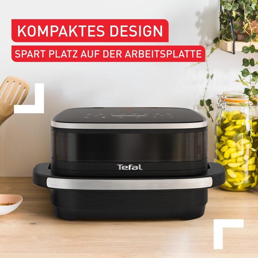 Tefal Airfryer FW4018 Easy Fry XL Surface met pizzabakfunctie Extra-Crisp-technologie bespaart tijd en energie kijkvenster FW4018 - Foto 2