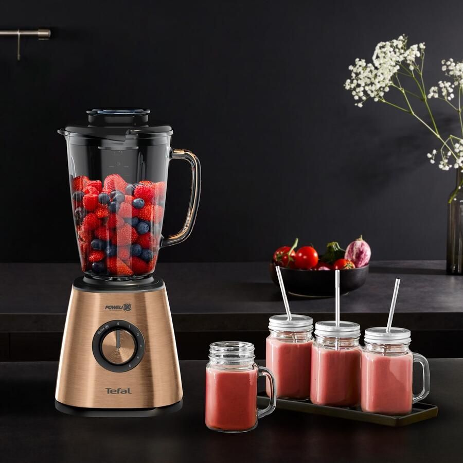 Tefal Blender BL439G Coppertinto 1 75 l inhoud schokbestendig thermisch glas - Foto 2