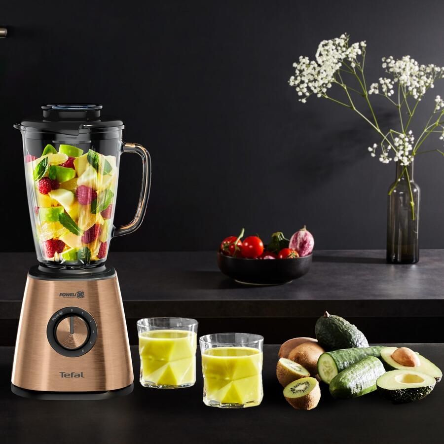 Tefal Blender BL439G Coppertinto 1 75 l inhoud schokbestendig thermisch glas - Foto 5