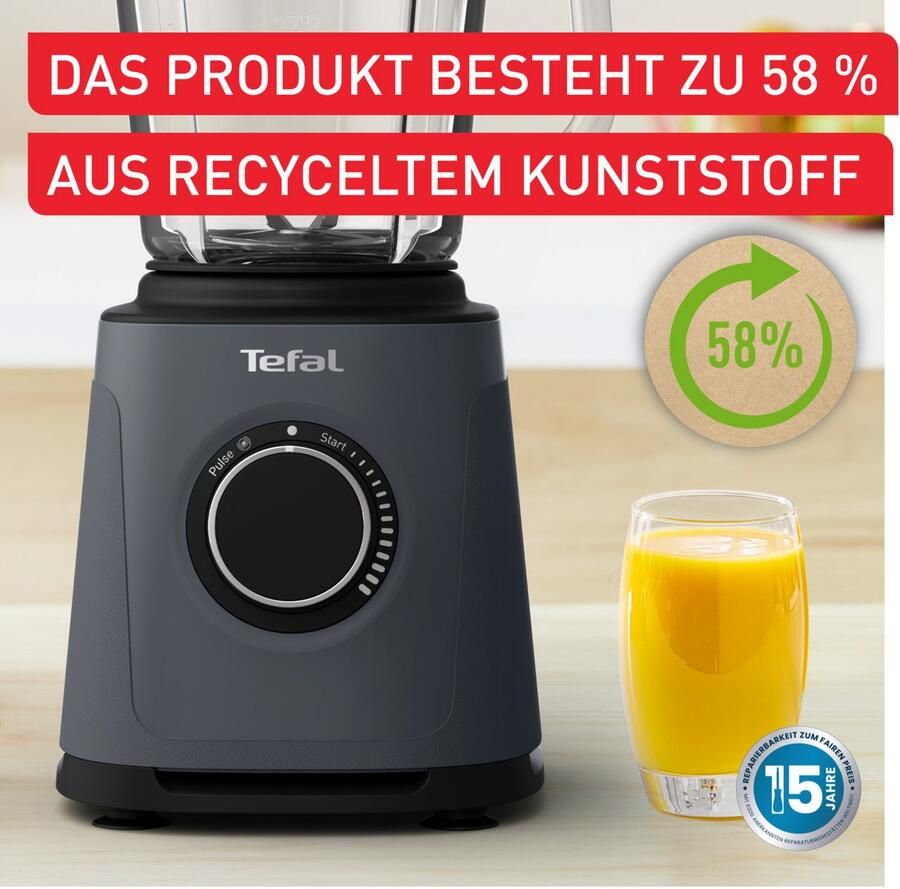 Tefal Perfectmix Essential BL771B High Speed Blender 1.5L Smoothie Maker Glazen Kan Pulse Functie 1200W - Foto 6