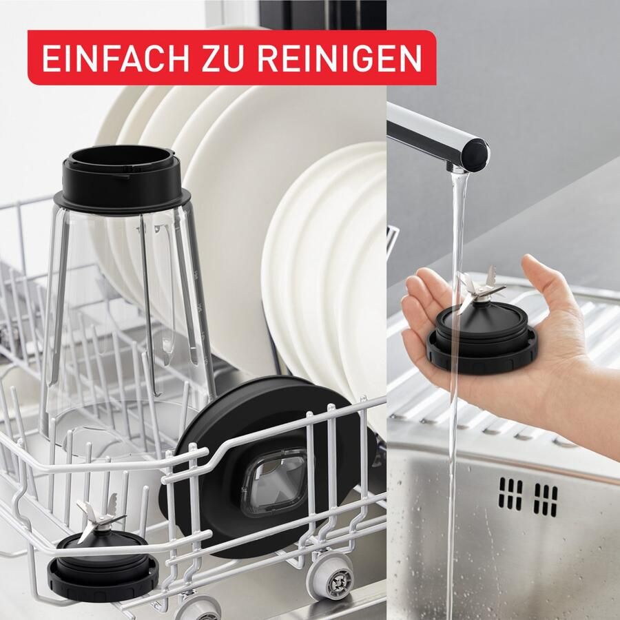 Tefal Perfectmix Essential BL771B High Speed Blender 1.5L Smoothie Maker Glazen Kan Pulse Functie 1200W