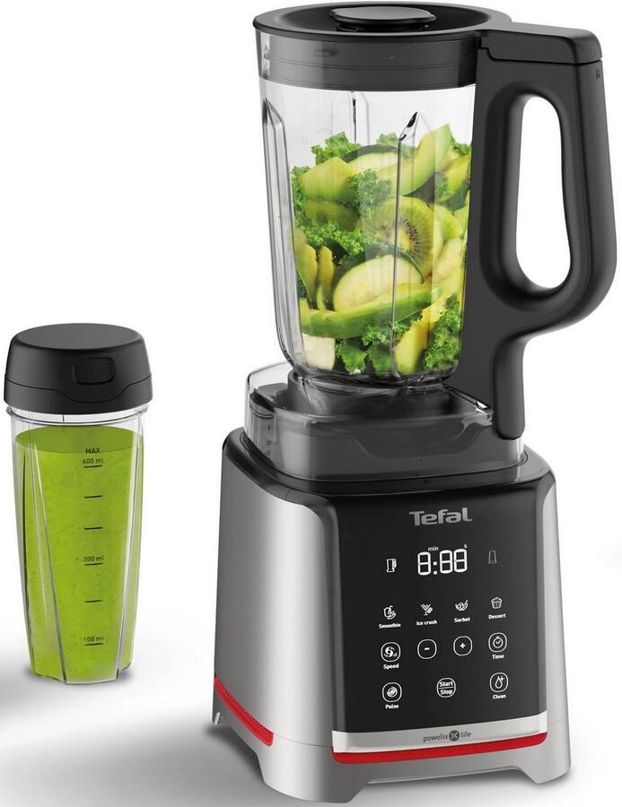 Tefal Blender BL91HD Infiny Mix+ Highspeed 5 automatische programma's messen met titaniumcoating