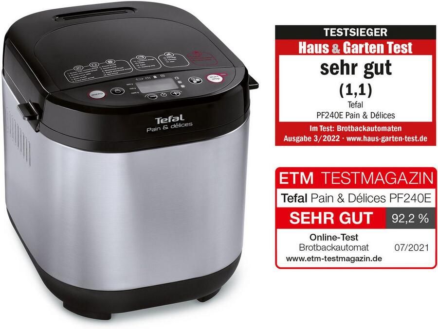 Tefal Pain & Délices PF240E Broodbakmachine 20 Programma's 1L Capaciteit Inclusief Yoghurtmaker - Foto 10