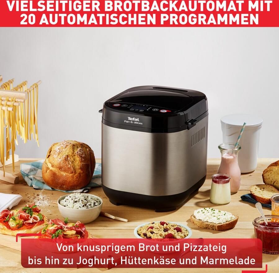 Tefal Pain & Délices PF240E Broodbakmachine 20 Programma's 1L Capaciteit Inclusief Yoghurtmaker - Foto 4