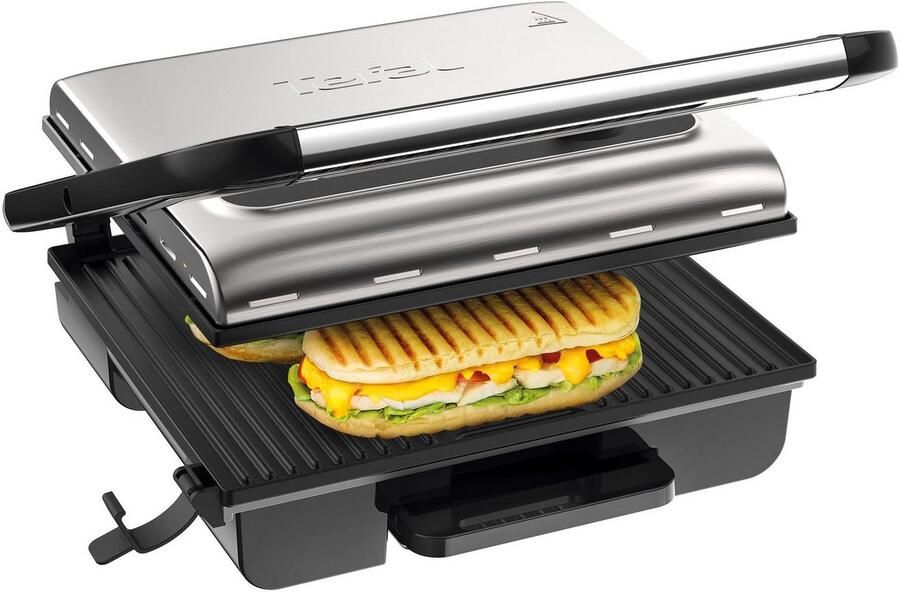 Tefal Contactgrill GC242D Inicio Grill Adjust regelbare thermostaat met 3 standen bakplaten met antiaanbaklaag - Foto 11