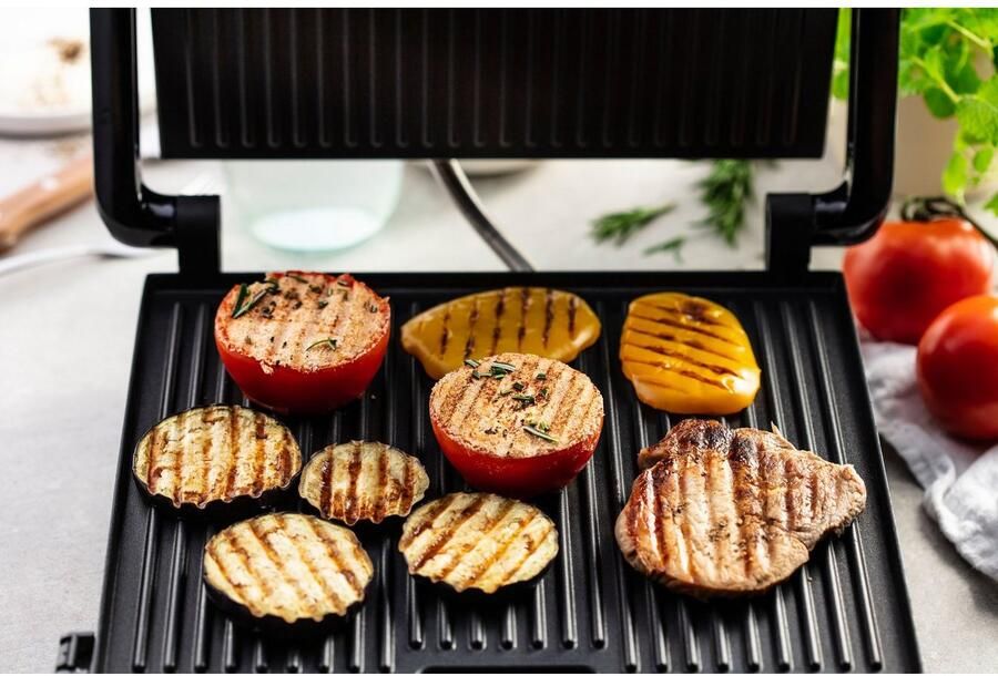 Tefal Contactgrill GC242D Inicio Grill Adjust regelbare thermostaat met 3 standen bakplaten met antiaanbaklaag - Foto 5
