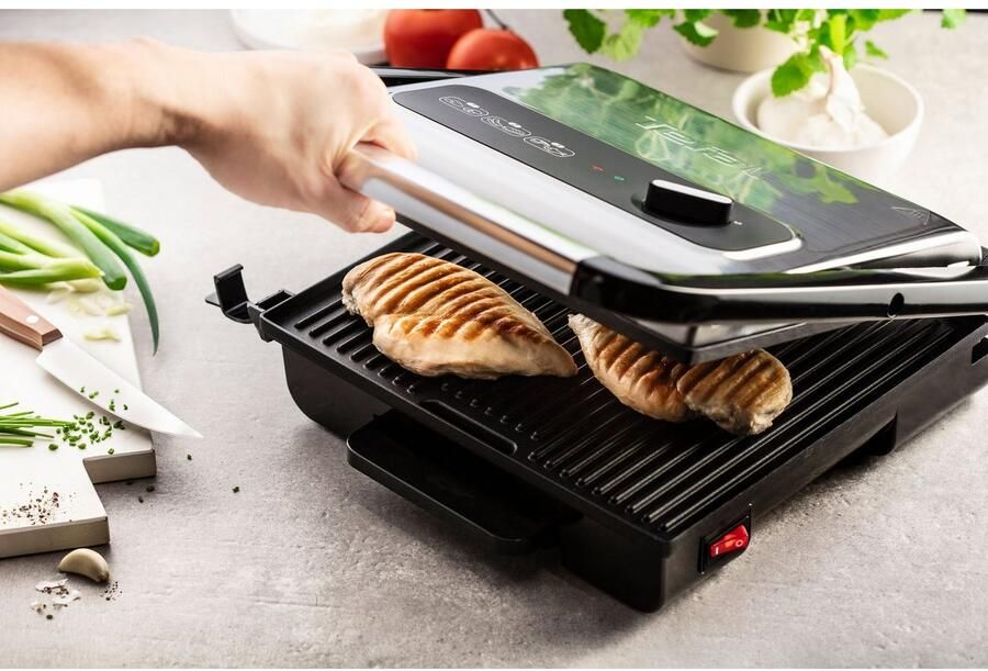 Tefal Contactgrill GC242D Inicio Grill Adjust regelbare thermostaat met 3 standen bakplaten met antiaanbaklaag - Foto 4