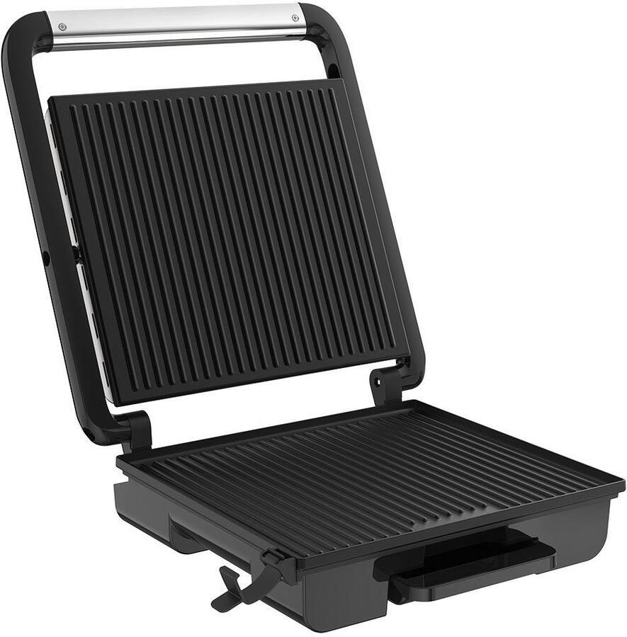 Tefal Contactgrill GC242D Inicio Grill Adjust regelbare thermostaat met 3 standen bakplaten met antiaanbaklaag