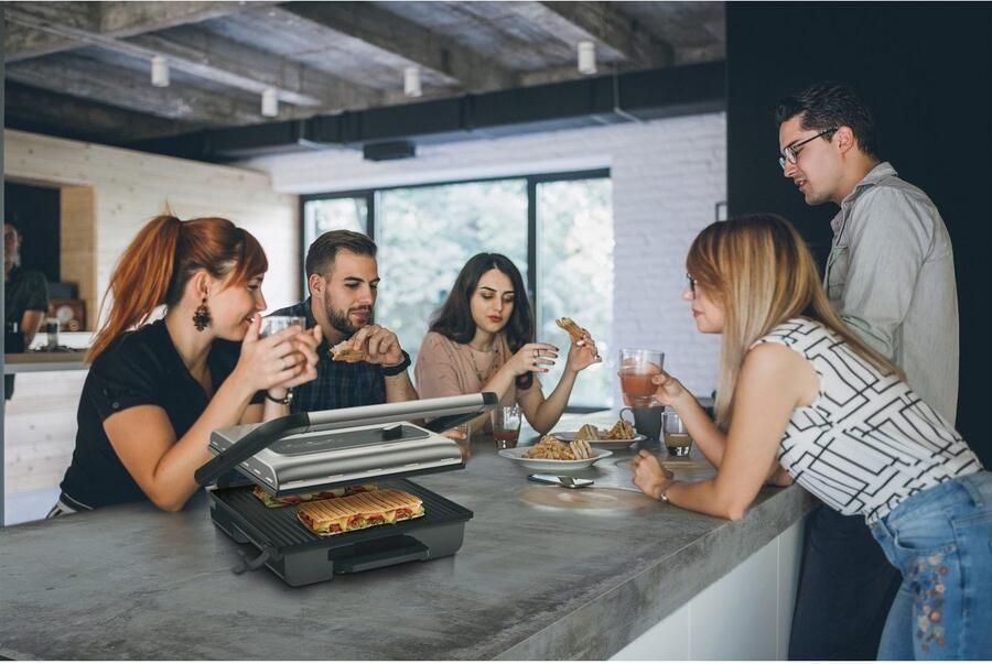 Tefal Contactgrill GC242D Inicio Grill Adjust regelbare thermostaat met 3 standen bakplaten met antiaanbaklaag - Foto 10