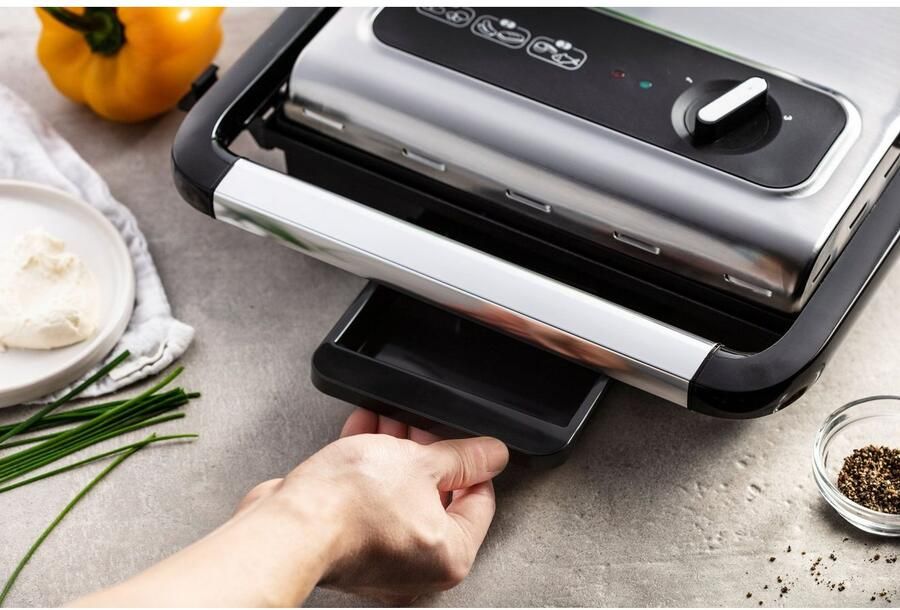 Tefal Contactgrill GC242D Inicio Grill Adjust regelbare thermostaat met 3 standen bakplaten met antiaanbaklaag - Foto 7