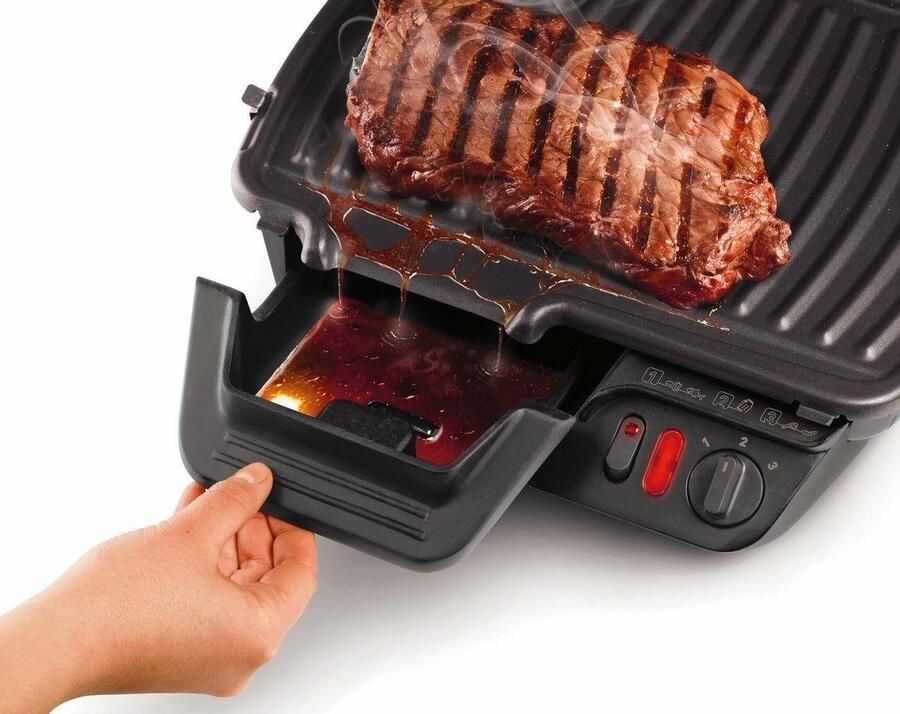 Tefal Ultra Compact Classic GC3050 Contactgrill 180˚ Uitklapbaar Regelbare thermostaat 2000W Anti-aanbaklaag Zwart - Foto 2