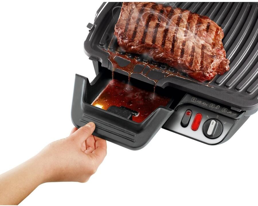 Tefal Ultra Compact 600 Comfort GC3060 Contactgrill Groot grilloppervlak Anti-aanbaklaag 2000W RVS 2 kookposities grill en barbecue - Foto 2