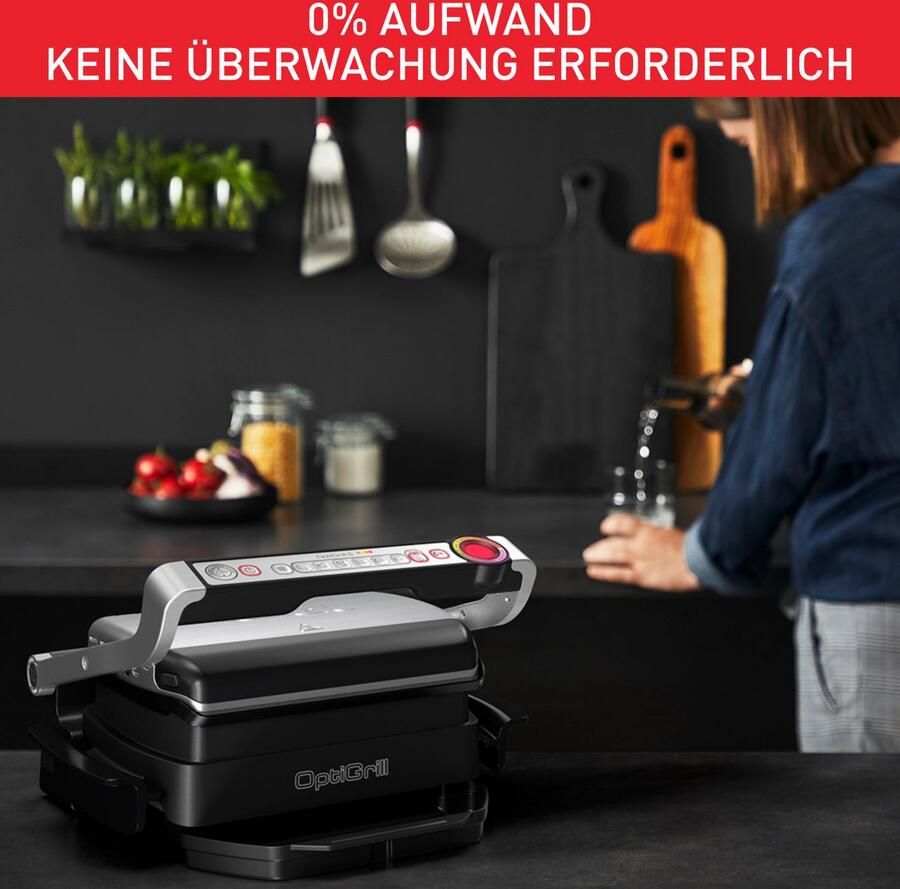 Tefal Contactgrill GC714D OptiGrill en inclusief snacking & baking accessoires - Foto 3