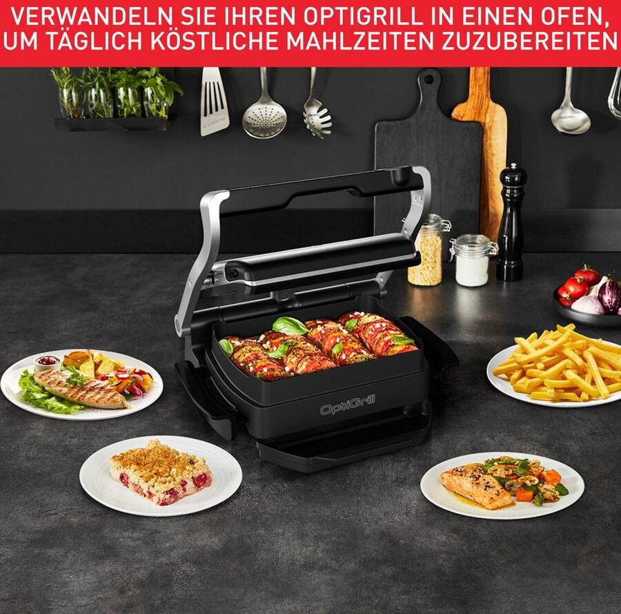 Tefal Contactgrill GC714D OptiGrill en inclusief snacking & baking accessoires - Foto 5