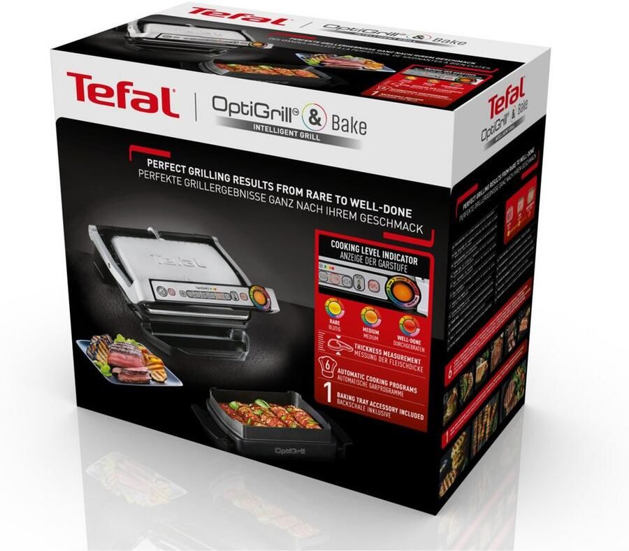 Tefal Contactgrill GC714D OptiGrill en inclusief snacking & baking accessoires - Foto 7