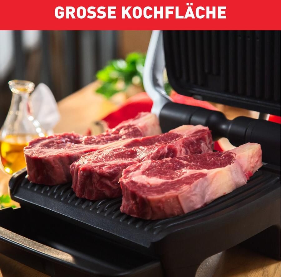 Tefal OptiGrill Elite GC750D Intelligente Contactgrill 12 Automatische Programma's Digitale grillassistent Gaarheidsindicator Boostfunctie voor grillstrepen 2000W RVS - Foto 5