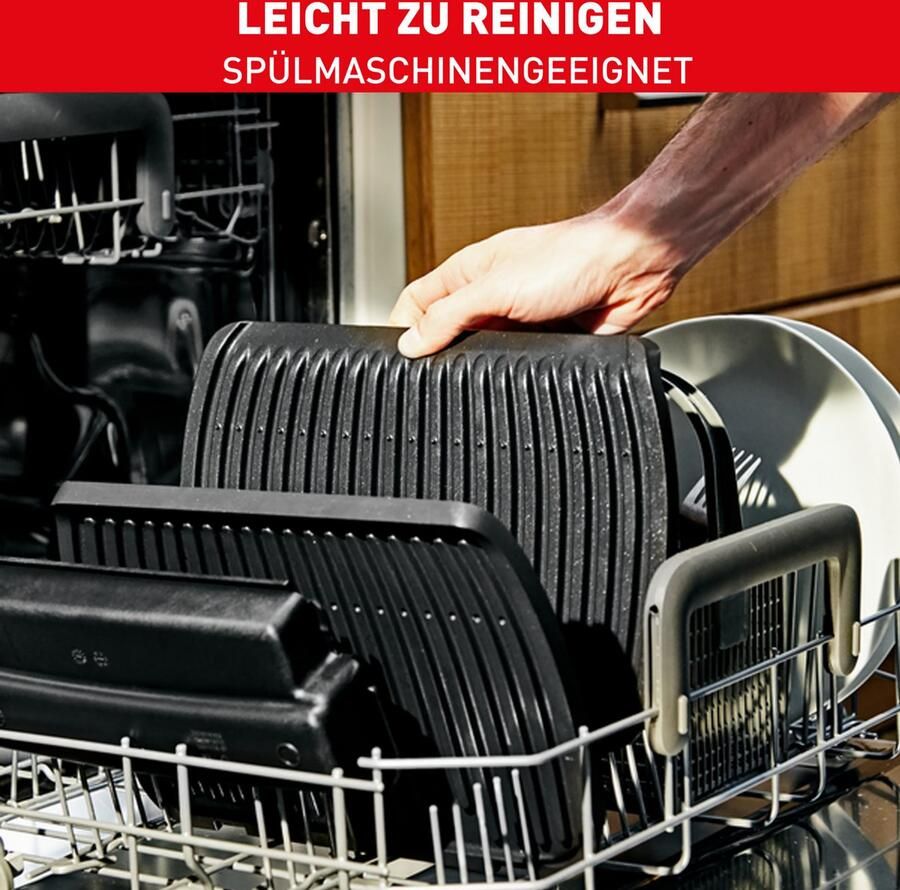Tefal OptiGrill Elite GC750D Intelligente Contactgrill 12 Automatische Programma's Digitale grillassistent Gaarheidsindicator Boostfunctie voor grillstrepen 2000W RVS - Foto 3