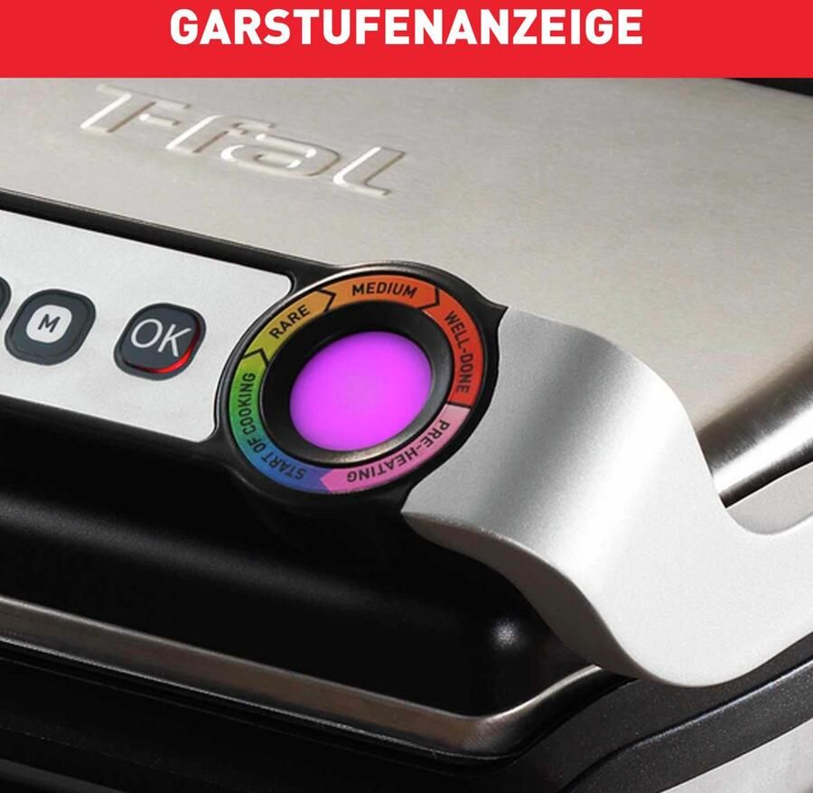 Tefal Contactgrill OptiGrill 6 automatische programma's één handmatig programma - Foto 2