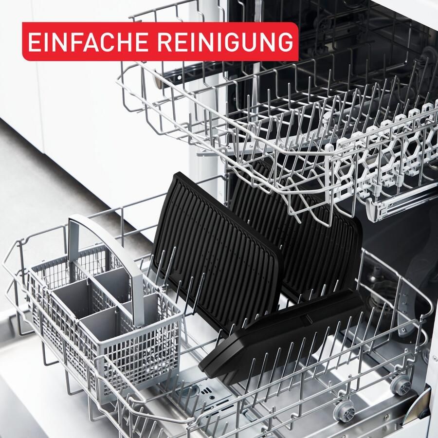 Tefal OptiGrill+ GC7178 Intelligente Contactgrill 6 Automatische Programma's Gaarheidsindicator 2000W Zwart - Foto 3