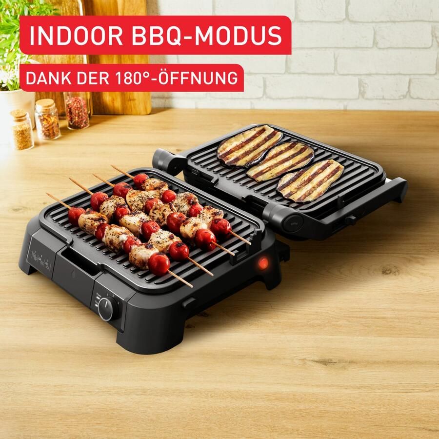 Tefal SuperGrill 3-in-1 GC510D Contactgrill Barbecue & Ovenstand RVS 2000W Verticaal Opbergbaar Uitneembare platen - Foto 3