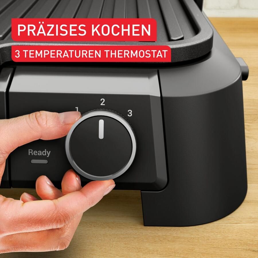Tefal Contactgrill SuperGrill 3in1 XL Grill Barbecue- Ovenstand 3 temperaturen vaatwasmachinebestendige platen grillen voor tot 8 personen gc520d - Foto 4