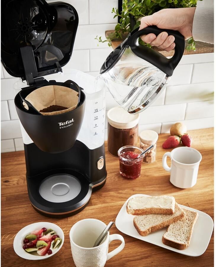 Tefal Filterkoffieapparaat CM5338 Incluedo 1 25 l 1 25 l 10 15 kopjes uitneembare filterinzet met twee grepen - Foto 7
