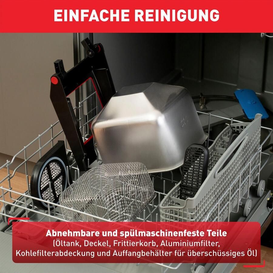 Tefal Clear Duo FR600D Frituurpan 3.5L 2000W Koude Zone Met kijkvenster Anti-geurfilter RVS - Foto 4