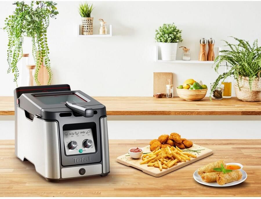 Tefal Clear Duo FR600D Frituurpan 3.5L 2000W Koude Zone Met kijkvenster Anti-geurfilter RVS - Foto 14