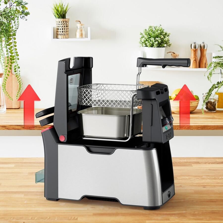 Tefal Clear Duo FR600D Frituurpan 3.5L 2000W Koude Zone Met kijkvenster Anti-geurfilter RVS - Foto 5