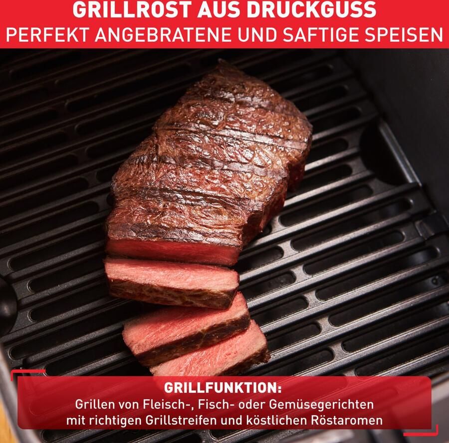 Tefal Friteuse Easy Fry & Grill Deluxe voor maximaal 6 personen 8 programma's energiebesparend zonder olie. ey505d - Foto 3