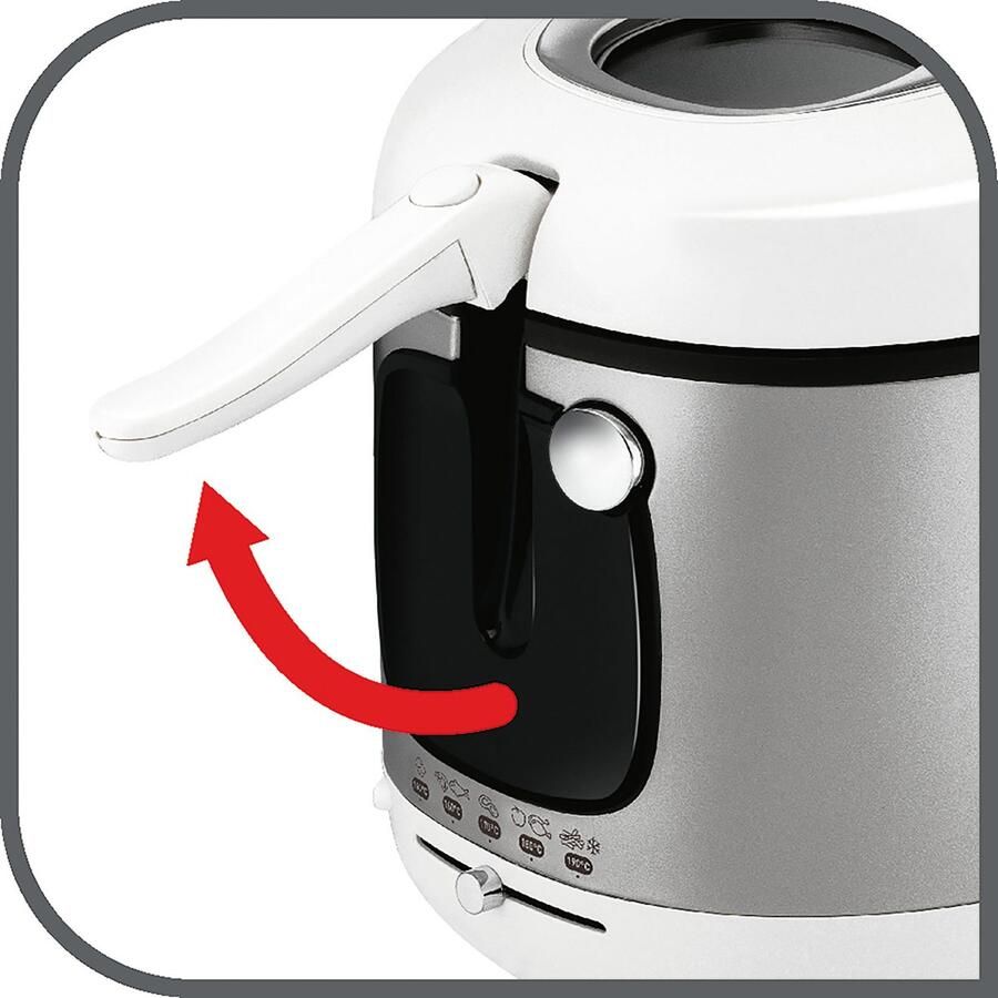 Tefal Mega FR4800 Frituurpan 3 L Anti-geurfilter Kijkvenster Makkelijk Schoonmaken Voor Grote Porties 2100W - Foto 4