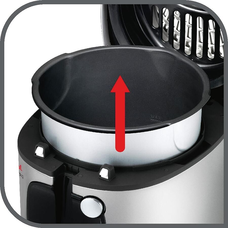 Tefal Mega FR4800 Frituurpan 3 L Anti-geurfilter Kijkvenster Makkelijk Schoonmaken Voor Grote Porties 2100W - Foto 5