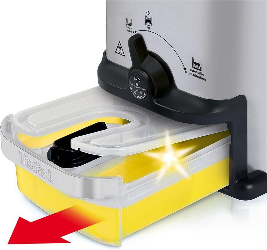Tefal Friteuse Oleoclean Compact 2 l deksel met filter kijkvenster temperatuurregeling fr7016 - Foto 3