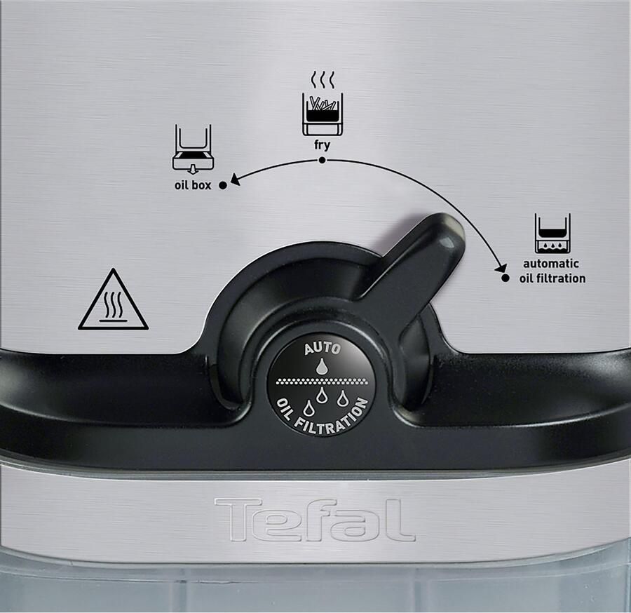 Tefal Friteuse Oleoclean Compact 2 l deksel met filter kijkvenster temperatuurregeling fr7016 - Foto 3