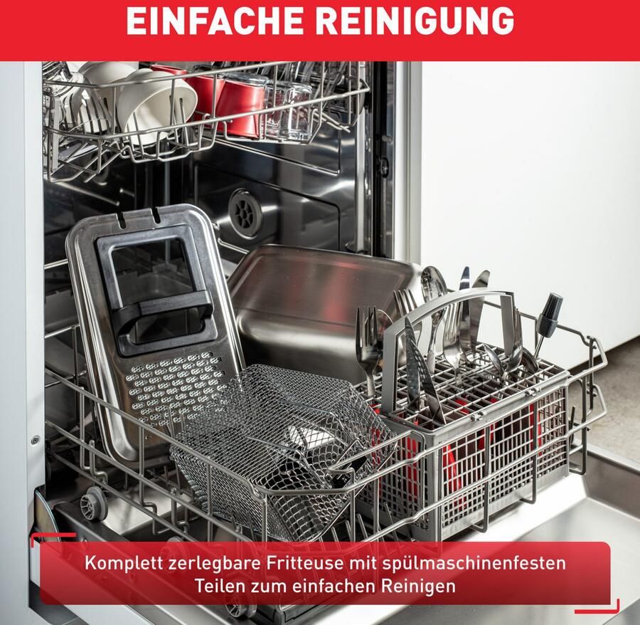 Tefal Oleoclean Pro Inox & Design FR8040 Koude zone frituurpan 3 5 L 2300W Oliefiltersysteem Beste uit de test consumentenbond Augustus 2025 - Foto 5