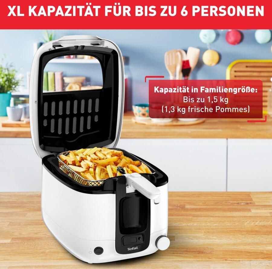 Tefal Super Uno FR3140 Frituurpan 2 L Anti-geurfilter Kijkvenster Digitale timer Makkelijk Schoonmaken 1800W - Foto 6
