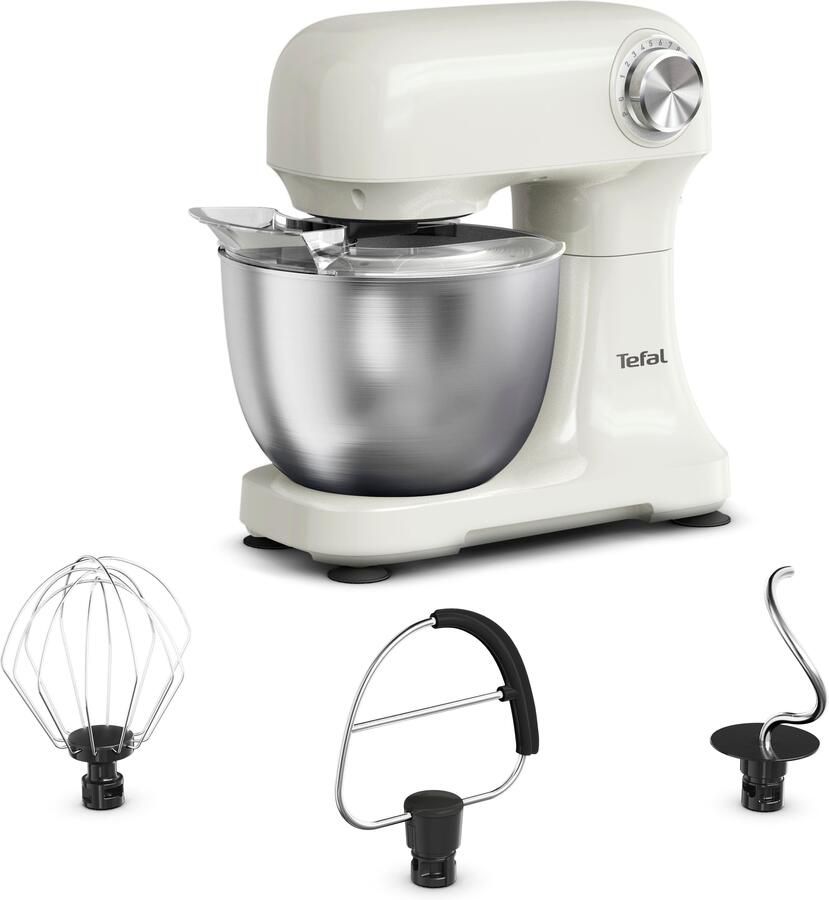 Tefal Keukenmachine QB140A Bake Easy 12 snelheden + pulse planetair roersysteem 3 5 l - Foto 7