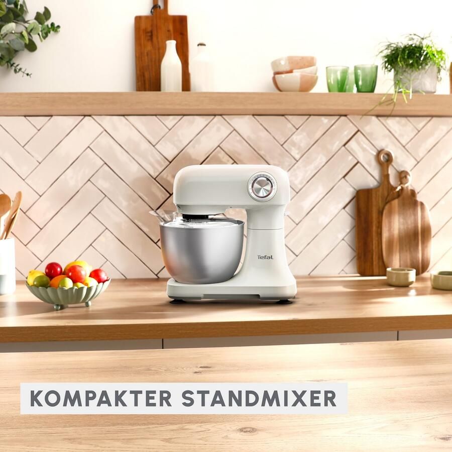 Tefal Keukenmachine QB140A Bake Easy 12 snelheden + pulse planetair roersysteem 3 5 l