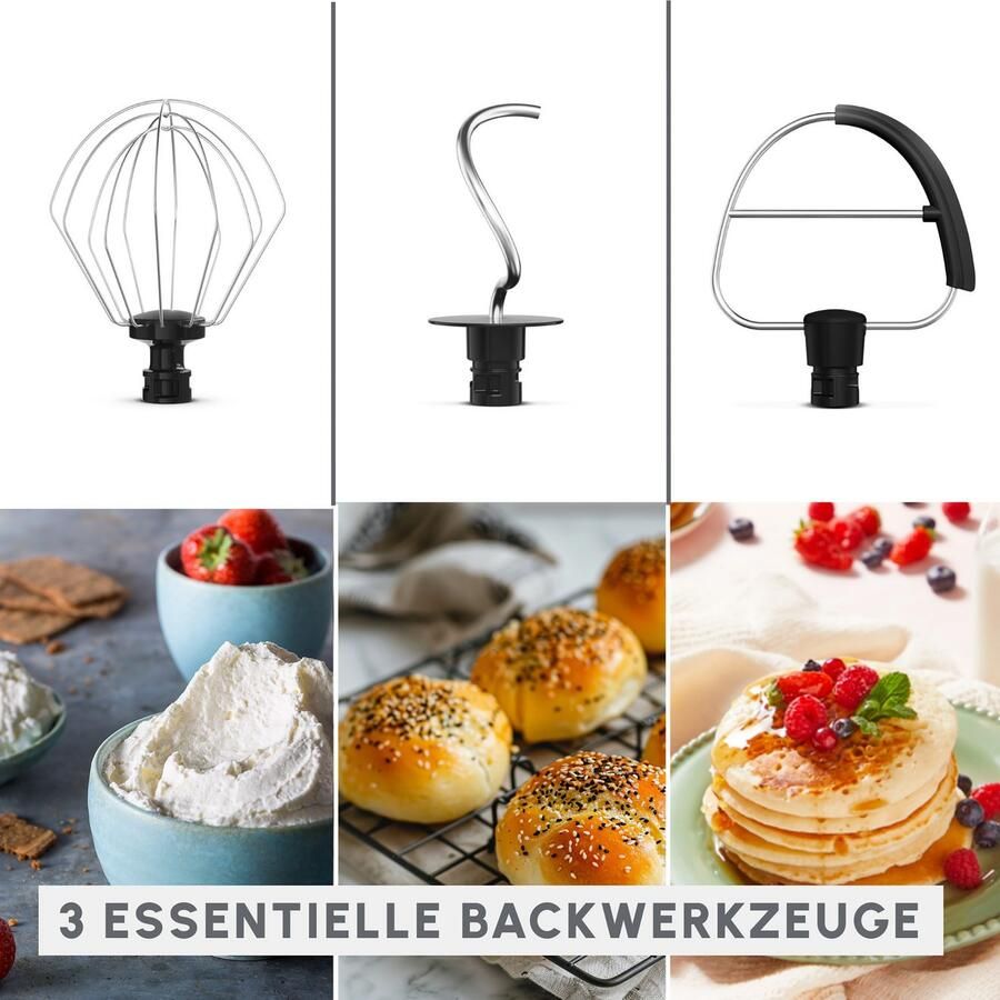 Tefal Keukenmachine QB140A Bake Easy 12 snelheden + pulse planetair roersysteem 3 5 l - Foto 2