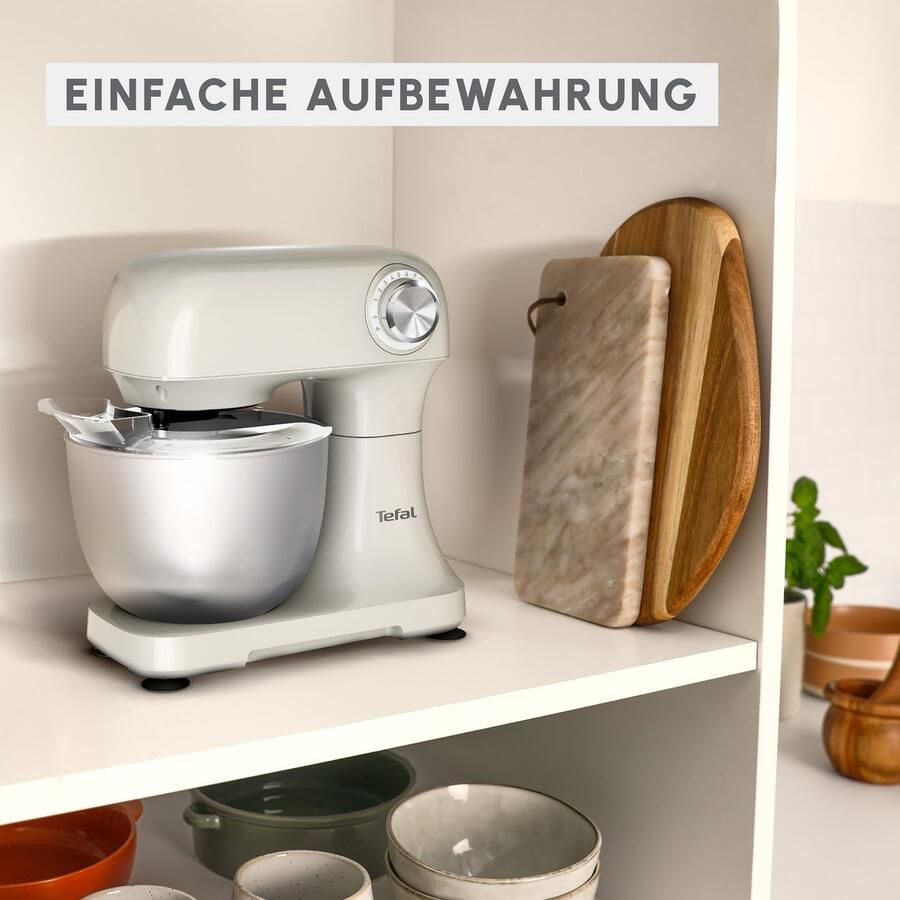 Tefal Keukenmachine QB140A Bake Easy 12 snelheden + pulse planetair roersysteem 3 5 l - Foto 4