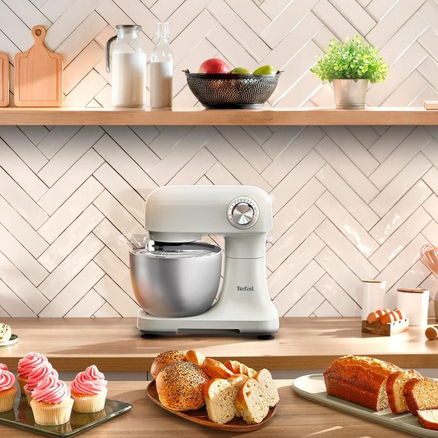 Tefal Keukenmachine QB140A Bake Easy 12 snelheden + pulse planetair roersysteem 3 5 l - Foto 5