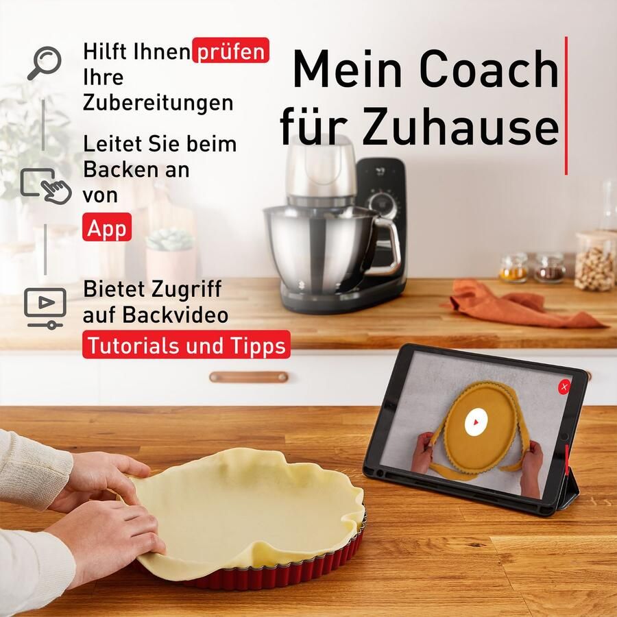 Tefal Keukenmachine QB9008 Coach 8 automatische programma's gepersonaliseerde ervaring stille motor