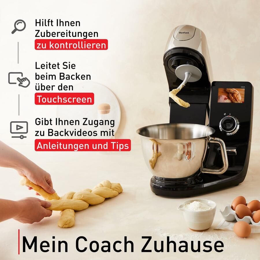 Tefal Keukenmachine QB950D I-Coach Touch 21 automatische programma's intuïtieve digitale coaching touchscreen - Foto 2