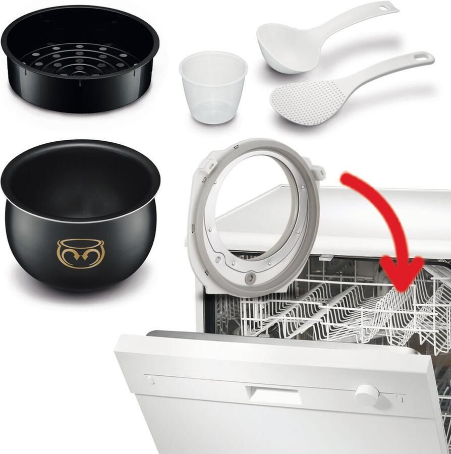 Tefal Multi-cooker 45in1 RK8121 45 automatische kookprogramma's vertraagde start 5l capaciteit
