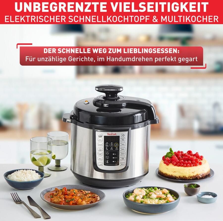 Tefal Multi-cooker Fast & Delicious incl. rijstlepel onderzetter maatbeker & recepten - Foto 2