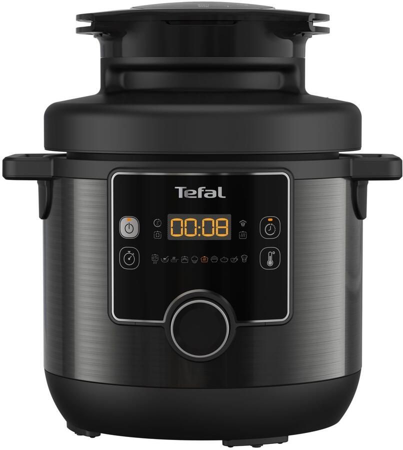 Tefal Multi-cooker Turbo Cuisine & Fry incl. Extra-Crisp deksel 1-knopsbediening Snelkookpan hete lucht friteuse 15 automatische programma's CY7788 - Foto 10