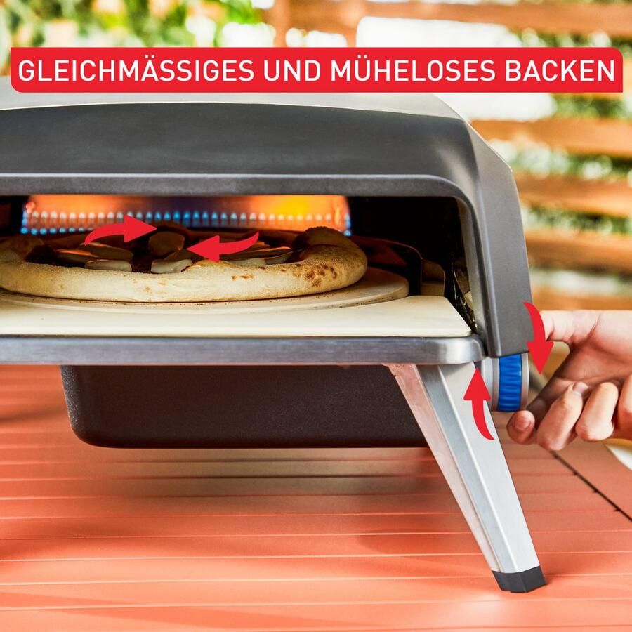 Tefal Pizza-oven Pizza Pronto compacte gaspizzaoven voor thuis snelle voorverwarming