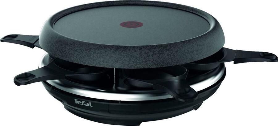 Tefal Raclette en fondueset Cheese 'n Co 6 raclettepannetjes 850 W voor 6 personen vaatwasmachinebestendig met receptenboek steen-look re12c8 - Foto 11
