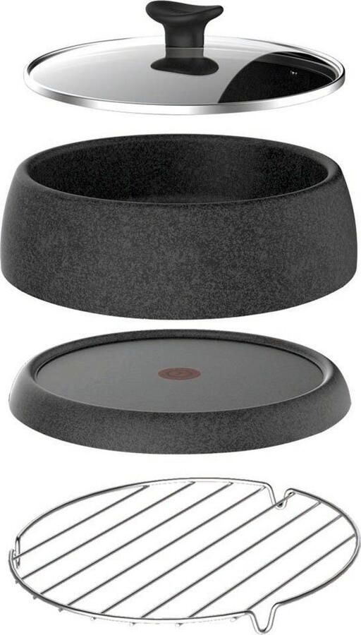 Tefal Raclette en fondueset Cheese 'n Co 6 raclettepannetjes 850 W voor 6 personen vaatwasmachinebestendig met receptenboek steen-look re12c8 - Foto 10